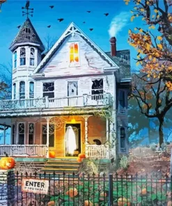 Halloween House Diamond Painting