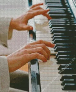 Hands Playing Piano Diamond Painting