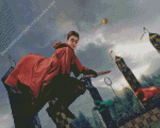 Harry On A Broom Diamond Painting