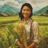 Harvest Girl Diamond Painting