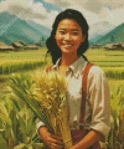 Harvest Girl Diamond Painting