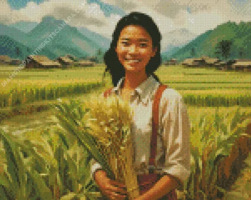 Harvest Girl Diamond Painting