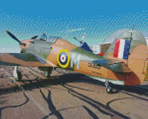 Hawker Hurricane Diamond Paint