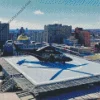 Helicopters Helipad Diamond Painting