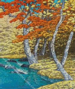 Herfst In Oirase Hasui Kawase Diamond Painting