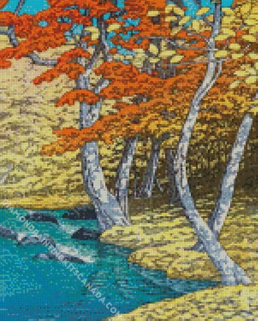 Herfst In Oirase Hasui Kawase Diamond Painting