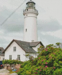 Hirtshals Fyr Lighthouse Diamond Painting