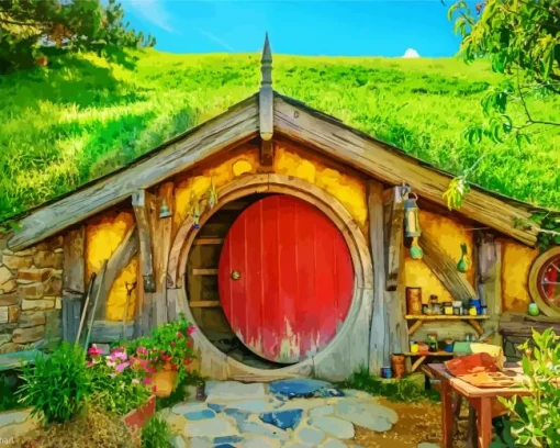 Hobbiton House Diamond Painting