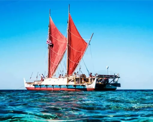 Hokulea Boat Diamond Painting