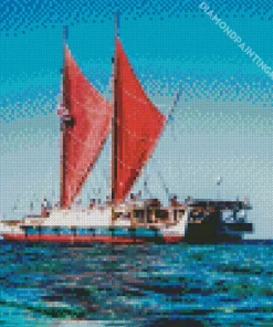 Hokulea Boat Diamond Painting