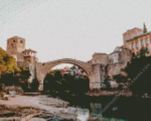 Old Mostar Bridge Diamond Painting