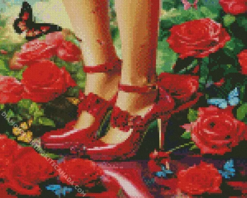 Woman High Heels Diamond Painting