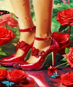 Woman High Heels Diamond Painting