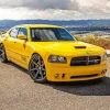 Yellow Dodge Charger Daytona Diamond Painting