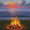 Beach Bonfire Diamond Painting