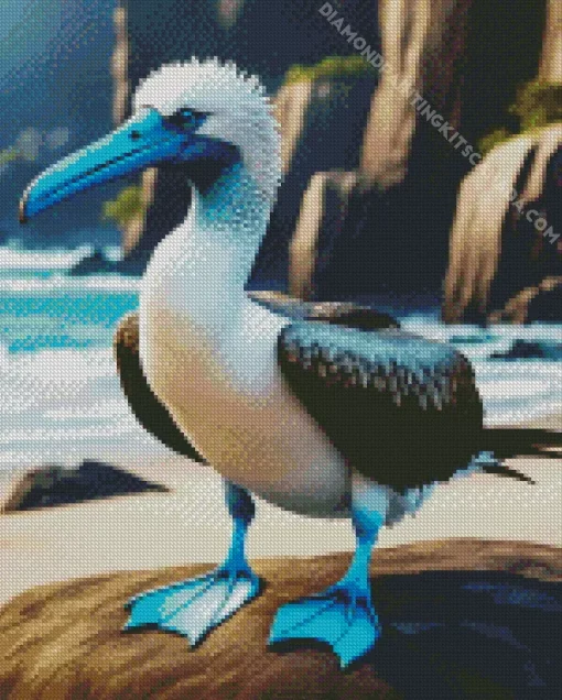 Blue Footed Booby Diamond Painting