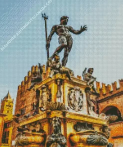 Neptune Fountain Bologna Diamond Painting