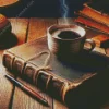 Old Book And Coffee Diamond Painting