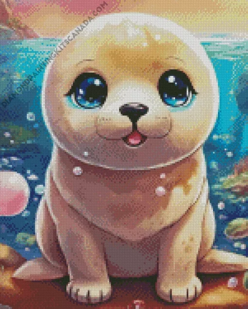 Baby Walrus Diamond Painting