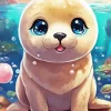 Baby Walrus Diamond Painting