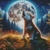 Baby Wolf Diamond Painting