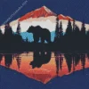 Bear Silhouette Diamond Painting