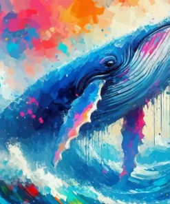 Big Blue Whale Diamond Painting