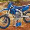 Blue Dirt Bike Yamaha Diamond Painting