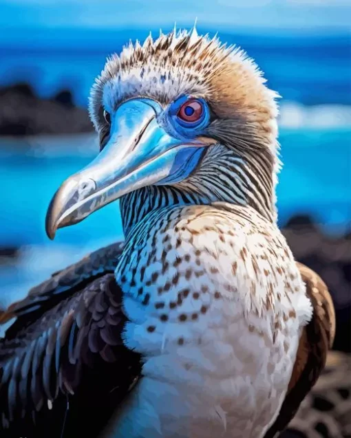 Blue Footed Booby Bird Diamond Painting