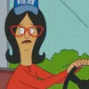 Boob Police Hat Bobs Burgers Diamond Painting