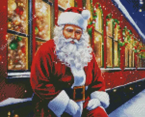 Christmas Train Diamond Painting