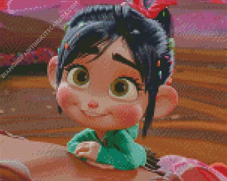 cool Vanellope von Schweetz Diamond By Numbers Cool Vanellope Von Schweetz Diamond Painting