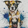 Cool Dog Splatter Diamond Painting