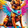 Cute Dog Angel Art Diamond Painting