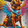 Cute Dog Angel Art Diamond Painting