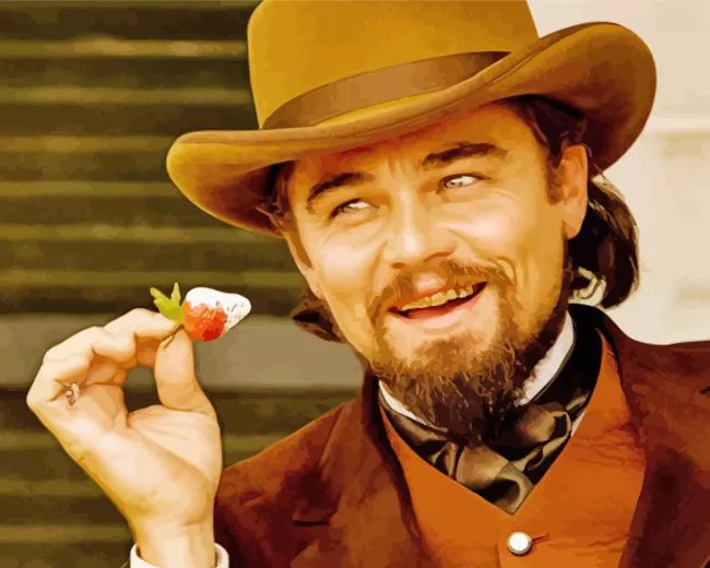 dicaprio django art Diamond By Numbers