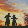 Dirtbike Couple Silhouette Diamond Painting