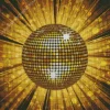 Disco Ball Gold Diamond Painting