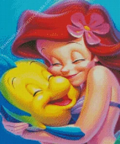 Disney Flounder Art Diamond Painting