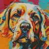 Dog Abstract Art Diamond Painting