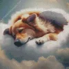 Dog In Heaven Diamond Painting