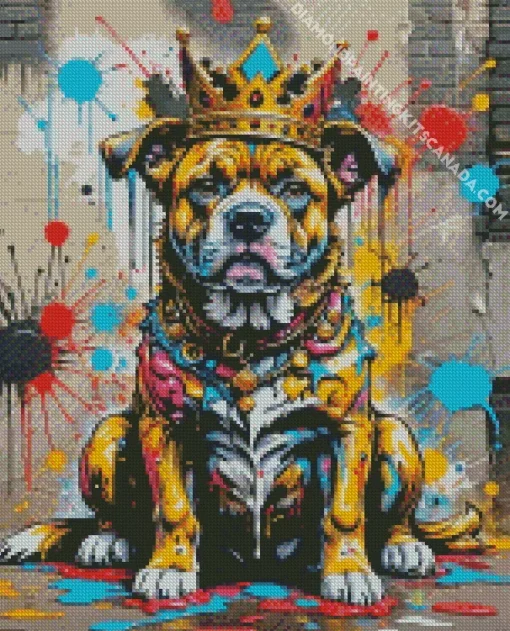 Dog King Art Diamond Painting