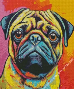 Dog Puggle Diamond Painting