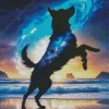 Dog Silhouette Diamond Painting