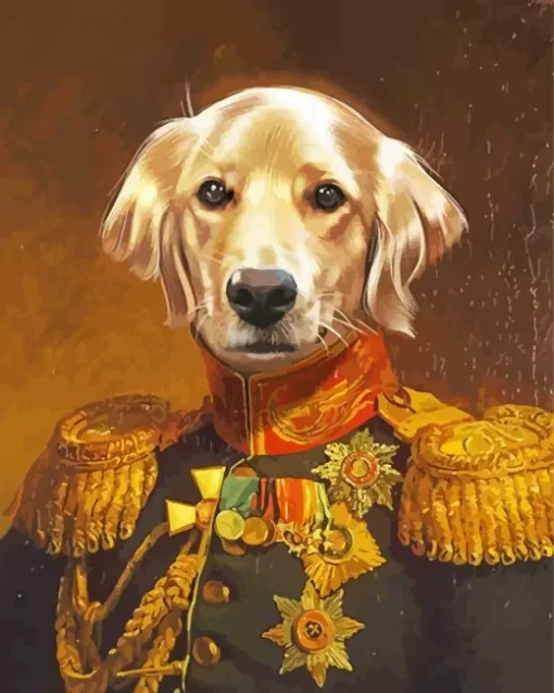 General Dog Diamond Painting