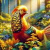 Golden Pheasant Diamond Painting