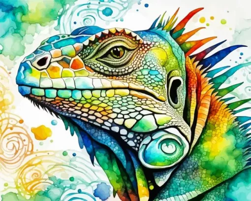 Iguana Art Diamond Painting