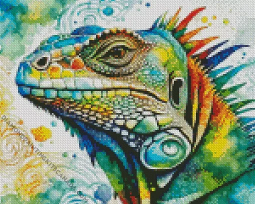 Iguana Art Diamond Painting