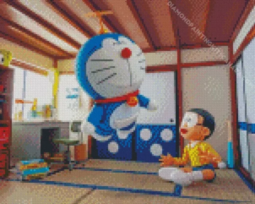 Nobita And Doraemon Art Anime Diamond Painting