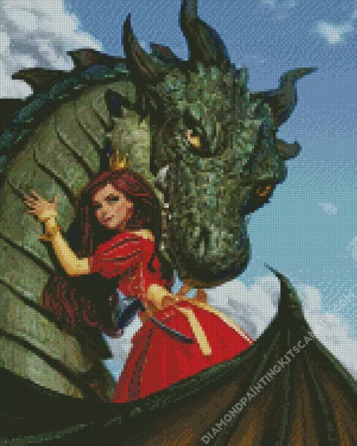 Princess And Dragon Diamond Painting